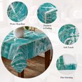 thumbnail image 5 of Summer Coastal Table Cloth Waterproof Tablecloths, Ocean Compass Starfish Shell Conch Blue Green Tablecloth Dining Table Cover for Kitchen Party Tabletop Outdoor, Rectangle Tablecloth 60x84 Inch, 5 of 9