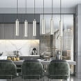 thumbnail image 3 of 46757-91 Livex Lighting Ardmore - 6 Light Linear Pendant in Mid Century Modern Style - 4.5 Inches wide by 16.5 Inches high-Brushed Nickel Finish, 3 of 7
