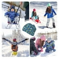 thumbnail image 7 of Sikiie Dinosaur on the Beach Vacation Toddler Beanie Kids Beanie Hat Warm Winter Hats for Boys Girls Knit Cap, 7 of 7