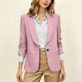 thumbnail image 4 of Enjoytime Women'S Blazer Lapel 3/4 Sleeve Business Casual Suit Jacket Fashion Open Front Work Office Outerwear, 4 of 8