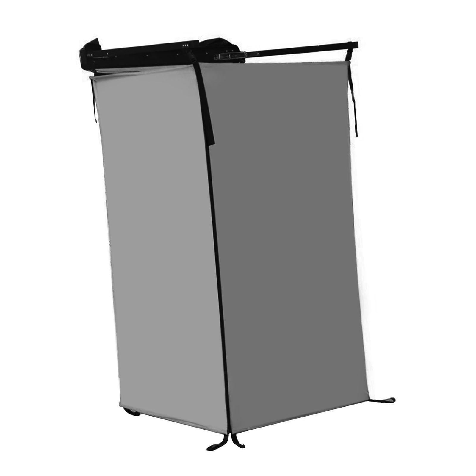 TTETTZ Vehicle Side Shower Tent,Changing Dressing Room Hiking Bathroom Overland Outdoor Toilet Stall for Long Road Trips, Van ,Beach Gray