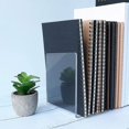 thumbnail image 3 of Acrylic Book Ends - Clear, Decorative, Non-skid (2 pieces, Large), 3 of 5