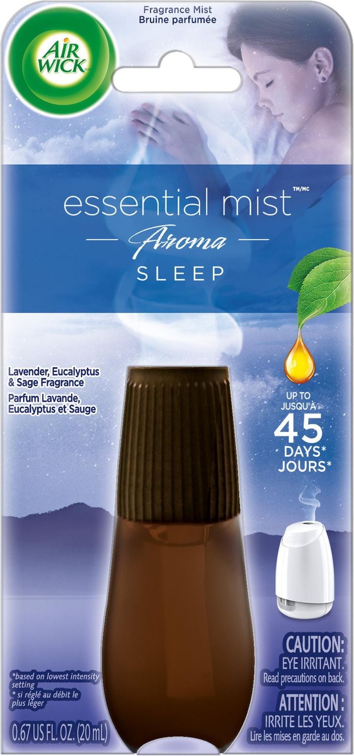 Air Wick Essential Mist Aroma Fragrance Oil Diffuser Refill, Sleep, 1 Count, Air Freshener