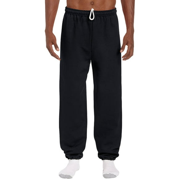 Gildan Smart Bas de Base Pantalons de Survêtement à Poignets Hommes Noir XL