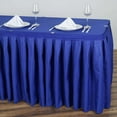thumbnail image 3 of Efavormart 21ft Royal Blue Accordion Pleat Polyester Table Skirt for Kitchen Dining Catering Wedding Birthday Party Decor Events, 3 of 5