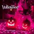 thumbnail image 2 of Cadena de luces Hopolon Halloween Purple 50 Mini Fairy x2, 2 of 7
