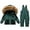Green, variant on REDARER Insulated Winter Snowsuit for Girls and Boys Ski Bib Overalls with Jacket Outdoor Play Cold Weather Set,2-3 Years