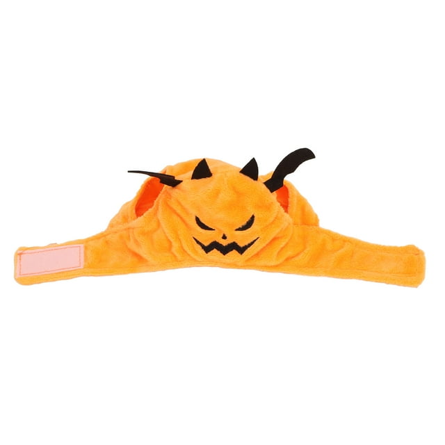 Chapeau de Citrouille d'Halloween, Chapeau d'Halloween de Chat Facile à Porter Résistant à la Déchirure Réglable pour les Animaux Orange