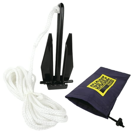 797 Anchor Kit - SeaChoice 41160 Personal Watercraft Fluke Anchor Kit with 25' Line & Storage Bag