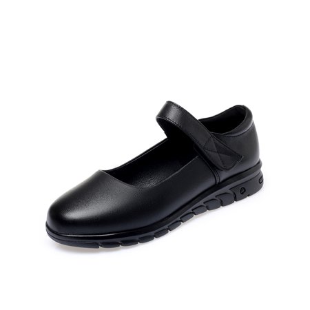 

Ritualay Womens Comfortable Flats Closed Toe Comfort Shoes Walking Work Anit-Slip Black 6.5