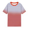thumbnail image 3 of Liquidation d'Économies! BEFOKA T-Shirt Grande Taille pour Femmes, Blouse Décontractée d'Été pour Femmes, Mode Décontractée Confortable Imprimé Col Rond Manches Courtes Haut Blouse T-Shirt, 3 of 3