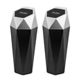 thumbnail image 3 of Shisuyan 2pcs Mini Car Trash Can Automotive Garbage Cup Holder Dustbin Organizer for Car, 3 of 8