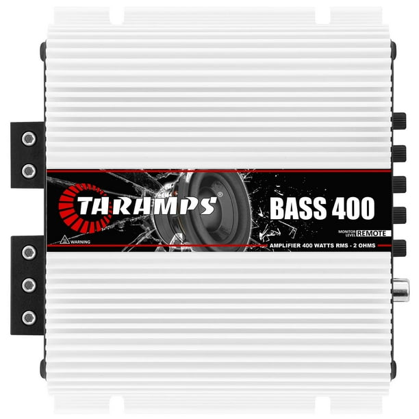 Amplificador Taramps Bass 400, 2 ohmios, monobloque, 400 W RMS, 1 canal