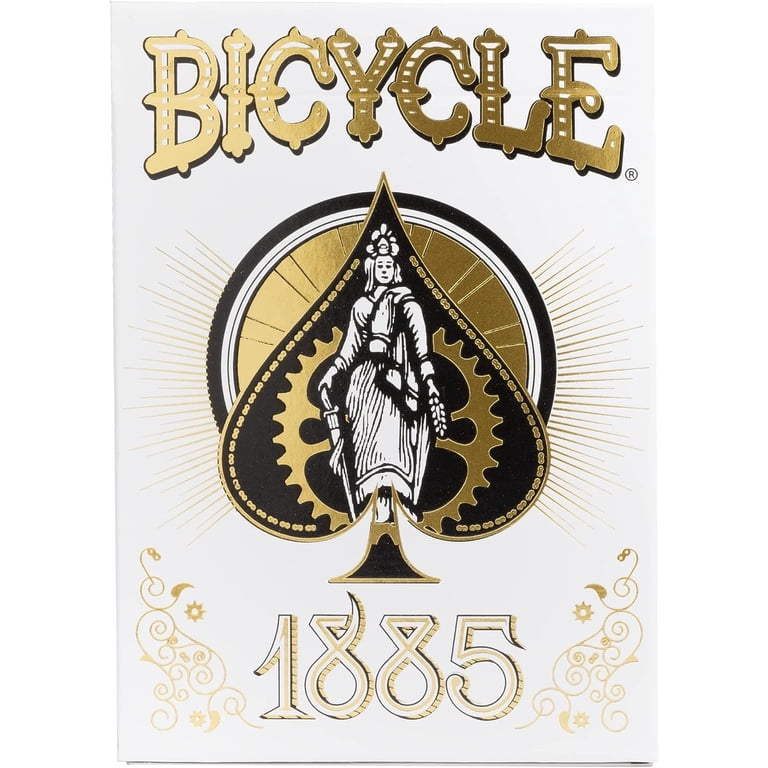 Bicycle 1885 Anniversary Playing Cards packaging may vary , White
