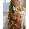 thumbnail image 4 of Matte Butterfly Hair Claw Clips for Women Girls - 6 PCS Non-Slip and Strong Hold Hair Clips for Thin/Medium/Thick Hair, 4 of 14