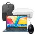 thumbnail image 1 of Combo Laptop ASUS VivoBook 14” FHD Core i5 8GB 512GB SSD Azul Mochila y Mouse +  Impresora HP, 1 of 6