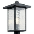 thumbnail image 3 of 1 Light Outdoor Post Lantern With Transitional Inspirations 18.25 Inches Tall By 10.5 Inches Wide-Textured Black Finish Kichler Lighting 49927Bkt, 3 of 6