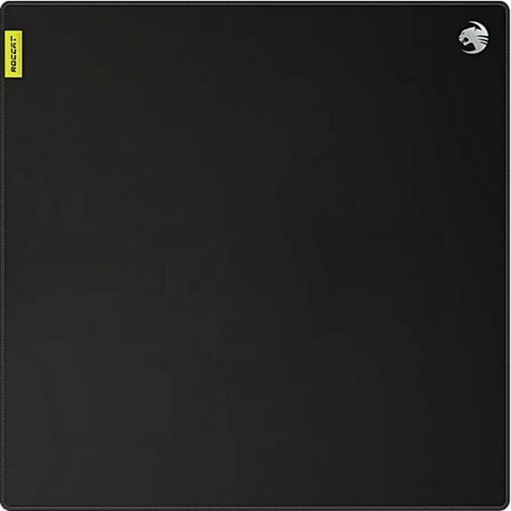 ROCCAT Sense Pro PC Gaming Mousepad, Non Slip Rubber Back, Speed Military-Grade Fabric with Low-Profile Stitched Edges, Square Computer Mouse Pad, Black