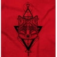 thumbnail image 2 of Wolf Pack Triangle Symbol Spirit Animal Plus Size Long Sleeve Graphic Tee Shirt Brisco Brands 2X, 2 of 5