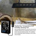 thumbnail image 4 of Smart Cooling Fan for Reptile Tank with LED Display Strong Wind Ventilation Fan Low Noise Cooling Fan(Degrees Celsius), 4 of 5