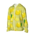 thumbnail image 2 of Kll Bright Lemons Print Men'S Women’s Upf 50+ Sun Protection Outdoor Hoodie Jacket Long Sleeve Fishing Hiking Performance Shirt- Xx-Large, 2 of 8