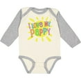 thumbnail image 3 of Inktastic I Love My Pappy Sun and Rainbow Letters Boys or Girls Long Sleeve Baby Bodysuit, 3 of 5