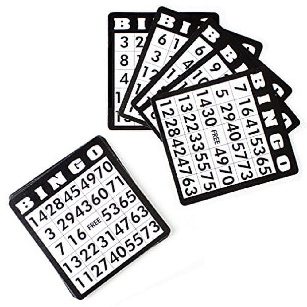 Royal Bingo Supplies Black Bingo Cards, 18-Pack - Walmart.com
