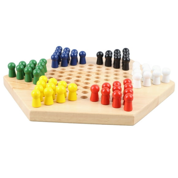 Chinese Checkers Game Play, Chinese Checkers Set Interactive with Chess Pieces for Children Adult for Home Travel Trip Camping