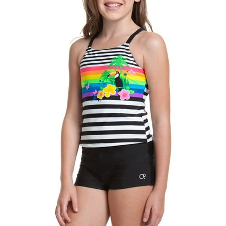 walmart ics tankini toucan swimsuit tr