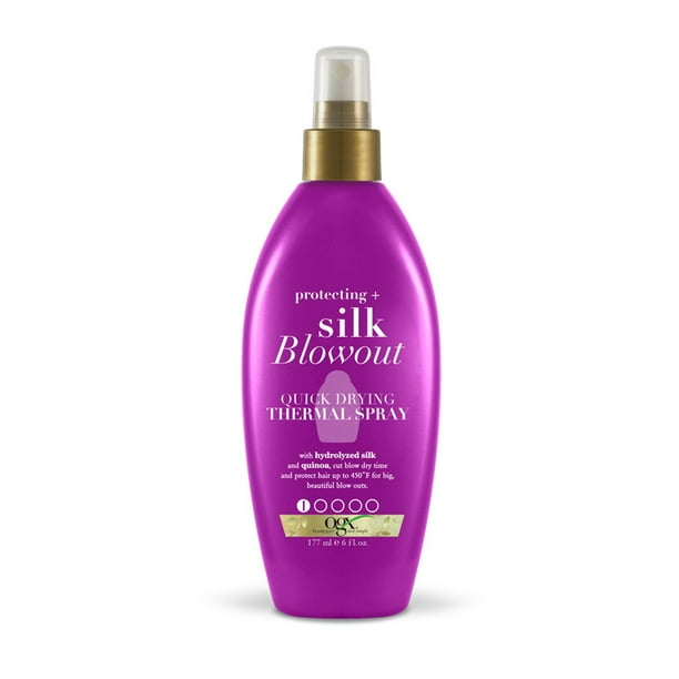 OGX Protecting + Silk Blowout Quick Drying Thermal Spray 6 FL OZ