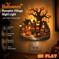 thumbnail image 4 of Halloween Plug In Night Light with Ghost and Pumpkin Design - Decorative Wall Lamp for Bedroom, Bathroom, Hallway and Holiday Home Decor, 4 of 4