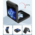 thumbnail image 4 of ELEHOLD Heavy Duty Rugged Case for Motorola Razr+ 2025 /Motorola Razr+ 2024,Sliding Lens Cover Foldable Kickstand Bracket Strong Magnetic Force Shockproof Hybrid Case,Red, 4 of 7