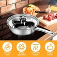 thumbnail image 3 of Qenwkxz 4 Cups Egg Poacher Stainless Steel, Egg Poaching Pan, Poached Egg Maker Pot, Poached Egg Cooker Pot Multipurpose Stovetop Egg Poacher Pot for Induction Cooktop Gas Cooktop, 3 of 11