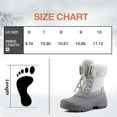 thumbnail image 5 of Bocca Women's Insulated Snow Boots Grey Mid-calf Winter Boots Lace-up 8M, 5 of 7