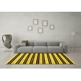 thumbnail image 3 of Ahgly Company Machine Washable Indoor Rectangle Abstract Yellow Modern Area Rugs, 2' x 3', 3 of 4