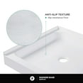 Fine Fixtures Single Threshold Acrylic Shower Base NonSlip Textured