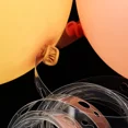 thumbnail image 4 of Cadena de globos de 5 m, arco de globos de plástico, cadena de rayas, agujeros simples o dobles, clips para globos, suministros para fiestas de cumpleaños y bodas, 4 of 5