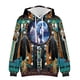 thumbnail image 3 of 2021 Indians Retro Flower Ethnic Totem Fleece Hooded Sweatshirt Mens Womens Stranger Things Oversize Casual Hoodies Streetwear, 3 of 5