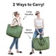 thumbnail image 5 of Bolsa Bagelite de lona grande para mujer, 22 pulgadas, 50 L, color verde, 5 of 6