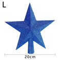 thumbnail image 1 of Adorno colgante de estrella de cinco puntas para árbol de Navidad, decoración navideña, 10, 15 y 20cm, 1 of 4