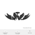 thumbnail image 7 of Hunter - Juneway 10-light Matte Black, Extra Large Flush Mount Light, Dimmable, Transitional Style, Candle Shaped, for Bedrooms, Dining, Living Rooms - 48220, 7 of 7