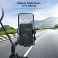 thumbnail image 5 of CxhicLuv Mirror Mobile Phone Stand, Universal Navigation Holder for Cars, Motorcycles & Bicycles, 360° Adjustable Mount for Phones 4.7-6.7 Inches, Shock Absorbing Design for Safe Hands-Free Use, 5 of 9