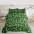 thumbnail image 2 of Homewish Christmas Snowflake 2pcs Bedding Comforter Set for Female Men,Xmas Festival Twin Comforter Sets,Green White Breathable Bedding Set,Lightweight Room Decor,Reversible, 2 of 8