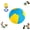 Blue_M, variant on Heavy-Duty Herding Ball for Dogs, Chew Resistant Outdoor Training Toy for Large Breeds Border Collies