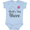 thumbnail image 3 of Inktastic Worlds Best Niece Girls Baby Bodysuit, 3 of 5