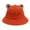 Orange, variant on Cute Frog Bucket Sun Hat Funny Summer Packable Fisherman Cotton Hat Unisex for Adult Women Men Teen Kids
