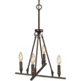 thumbnail image 1 of Beaumont Lane 4 Chandelier Léger en Bronze Frotté, 1 of 5