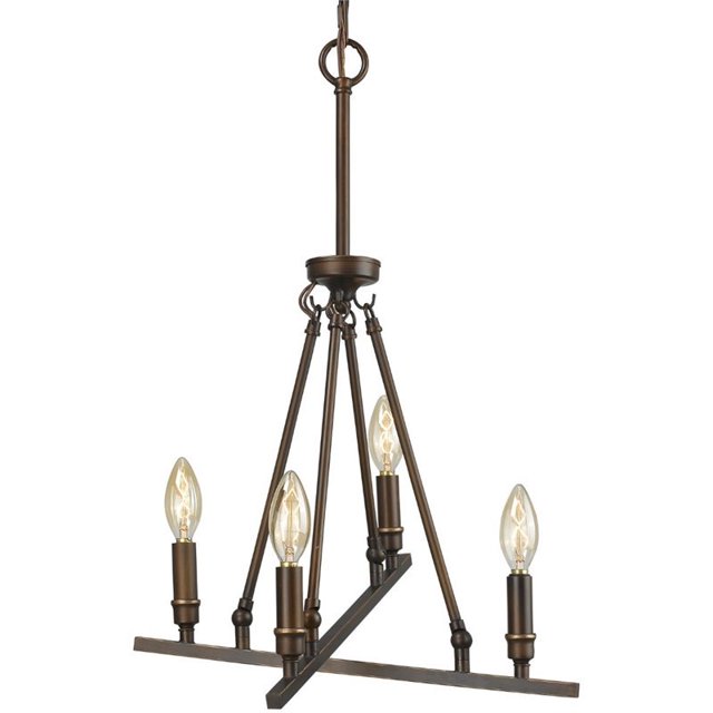 Beaumont Lane 4 Chandelier Léger en Bronze Frotté
