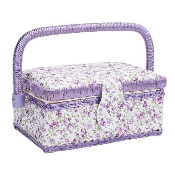 Organizador De Costura, Cesta De Almacenamiento De Costura Elegante Y Práctica, Espacio De Doble Capa Para Tijeras, Cinta Métrica