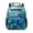 Blue Peacock, variant on Purple Galaxy Cat Backpack for Kindergarten Girls Lightweight Cute School Bookbag with Side Pocket for Water Bottle Easy-Clean Kids School Bag for Preschool Children
